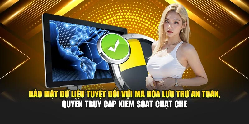 Bảo mật dữ liệu tuyệt đối với mã hóa lưu trữ an toàn, quyền truy cập kiểm soát chặt chẽ