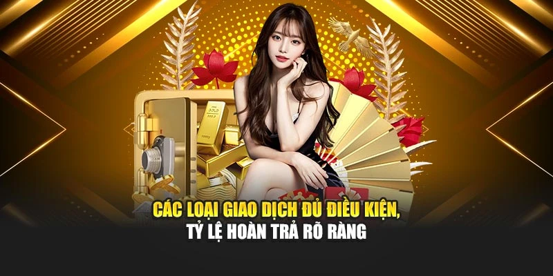 Các loại giao dịch đủ điều kiện, tỷ lệ hoàn trả rõ ràng