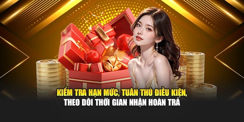 Kiểm tra hạn mức, tuân thủ điều kiện, theo dõi thời gian nhận hoàn trả
